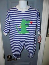 BOUTIQUE FUNTASIA TOO LONG SLEEVE STRIPED DRAGON APPLIQUE OUTFIT SIZE 18... - $32.00