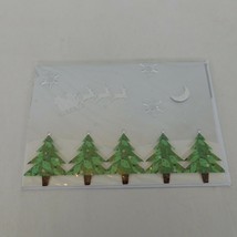 Paper Magic Group Christmas Greeting Card Winter Trees Santa Reindeer Ni... - $4.00