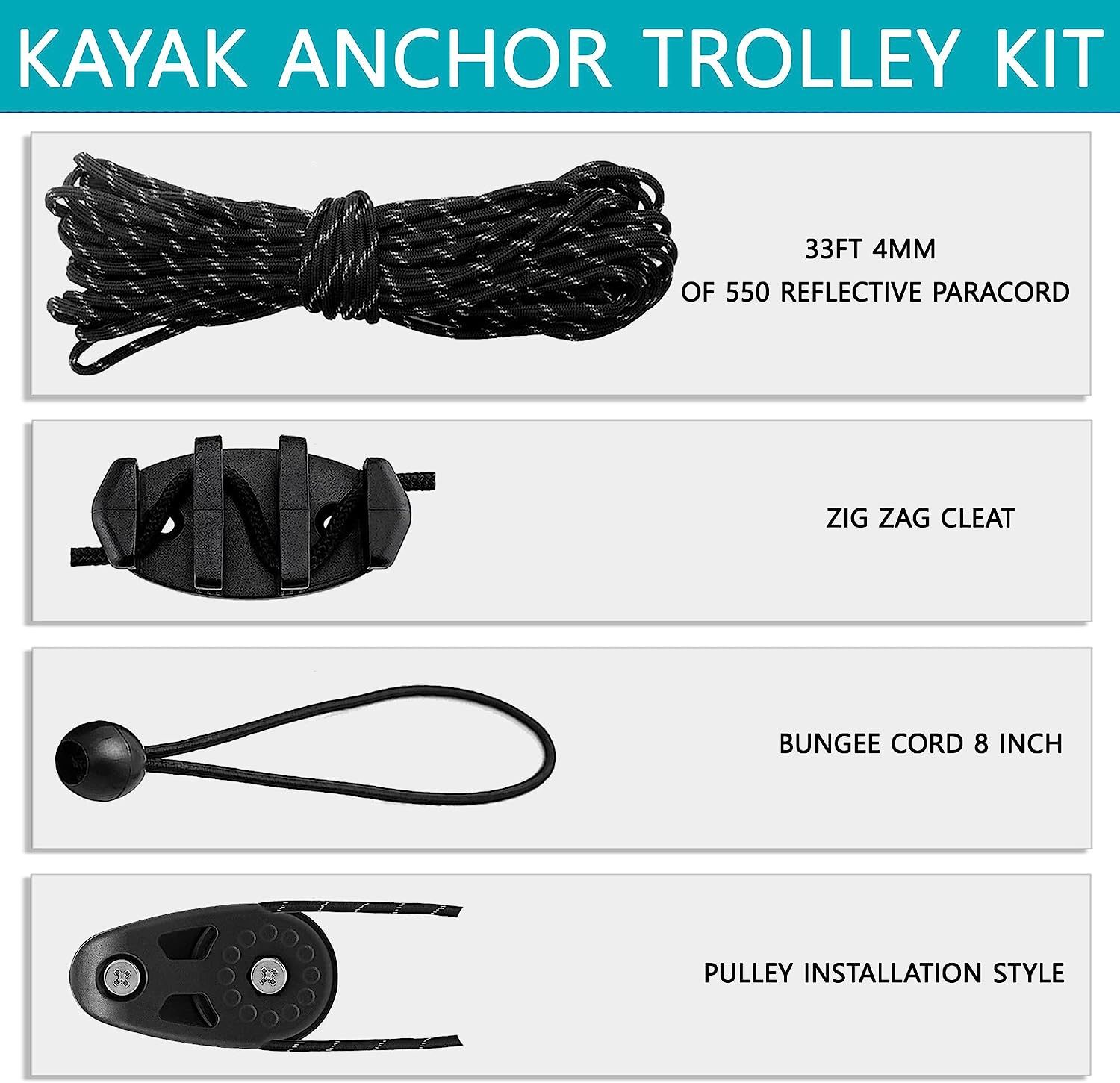YakGear 550 Paracord Rope - 30ft Black