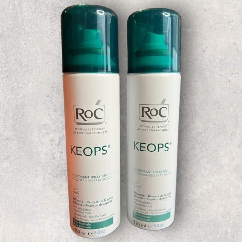 2 x RoC Keops Dry Spray Deodorant AlcoholFree 24 Hour Protection, 5 oz