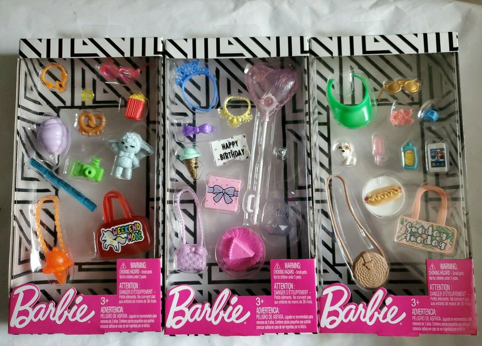 New Barbie Doll Dollhouse Food Accessories Lot Honey Bear Breakfast Waffle  Cups