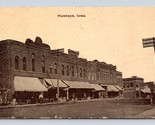 Main Street View Hawkeye Iowa IA Sepia DB Postcard N15 - $14.80