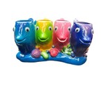Challis &amp; Roos Sea Life Whimsical Fish Toothbrush Holder 4 Spot Spring T... - $26.60