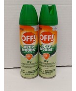 (2)OFF DEEP WOODS DRY TOUCH 4 Oz Mosquito Insect Repellent Spray Ticks Bugs - $14.84