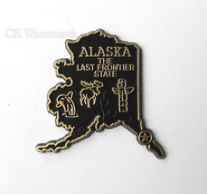 ALASKA LAST FRONTIER US STATE BLACK FLEXIBLE MAGNET APPROX 2 INCHES - $5.53