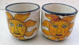 Vintage (2) "Sin Plumo" Pottery Handmade & HandPainted Collectible Ceramic Mug b - $39.99