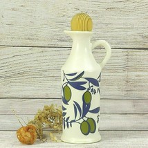 Olive Oil Ceramic Bottle Dispenser Handmade Painted Home Kitchen Decoration - $29.21