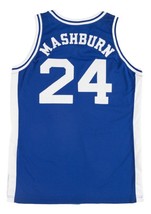 Jamal Mashburn #24 College Basketball Jersey New Sewn Blue Any Size image 5