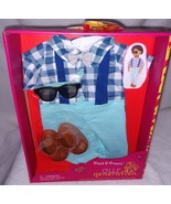 Our Generation PLAID &amp; PREPPY Boy Outfit for 18&quot; Dolls New - $18.88
