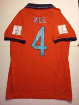 Declan Rice England 2022 World Cup Match Slim Red Away Soccer Jersey 202... - $100.00