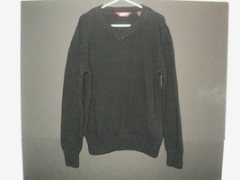 Arizona Jeans Co. Boy's Size 8 M Sweater Black Pullover V Neck Cotton Blend - $6.87