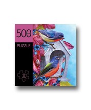 Blue Birds Jigsaw Puzzle 500 Piece Design 28" x 20" Complete Durable Fit Pieces