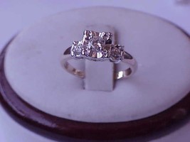 Vintage 14K  White and Yellow Gold  .30ct Diamond Engagement  Ring  - $805.50