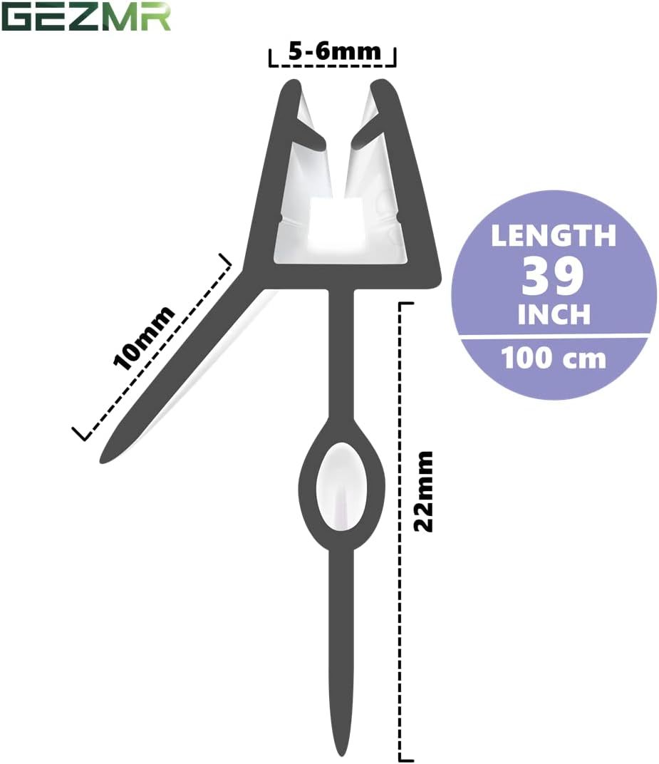 Clear Glass Shower Door Seal Strip Shower Door Sweep Can Cover Up To