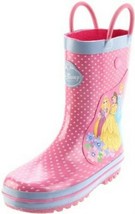 Disney Princess Pink Girls Slicker Rubber Boots XS/S (4/5) S (6/7) - $17.99