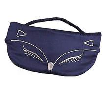 Beautiful Fox Design Soft Silk Sleep Eye Mask Cover Blue - $16.90