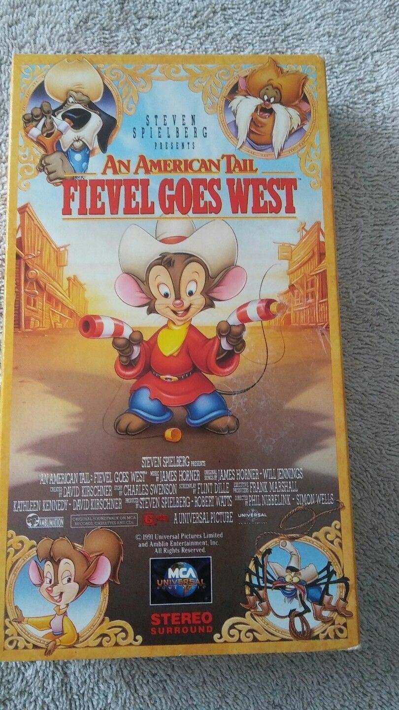 An American Tail Fievel Goes West Vhs 1992 An American Tail: Fievel Goes West VHS 1992 Steven Spielberg - VHS Tapes