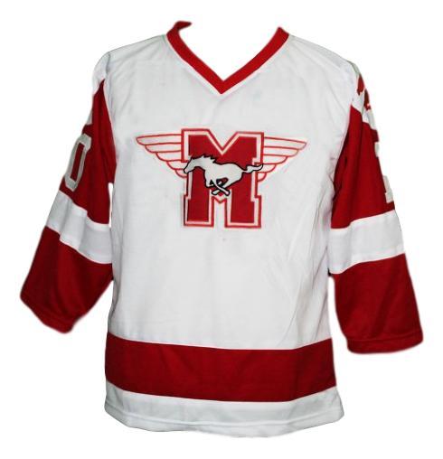 Youngblood movie hamilton mustangs hockey jersey white  1