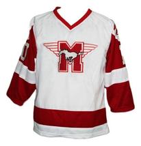 Any Name Number Youngblood Movie Hamilton Mustangs Hockey Jersey White Any Size image 1