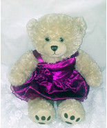 Build-A-Bear Workshops Light Brown Teddy Bear with Fuschia Dress - 18&quot; - $18.69
