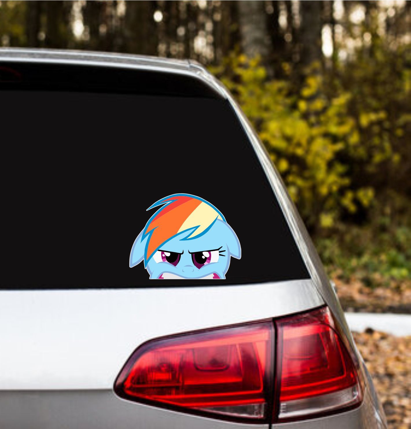 rainbow dash peeking peeker window vinyl decal my little pony stickers