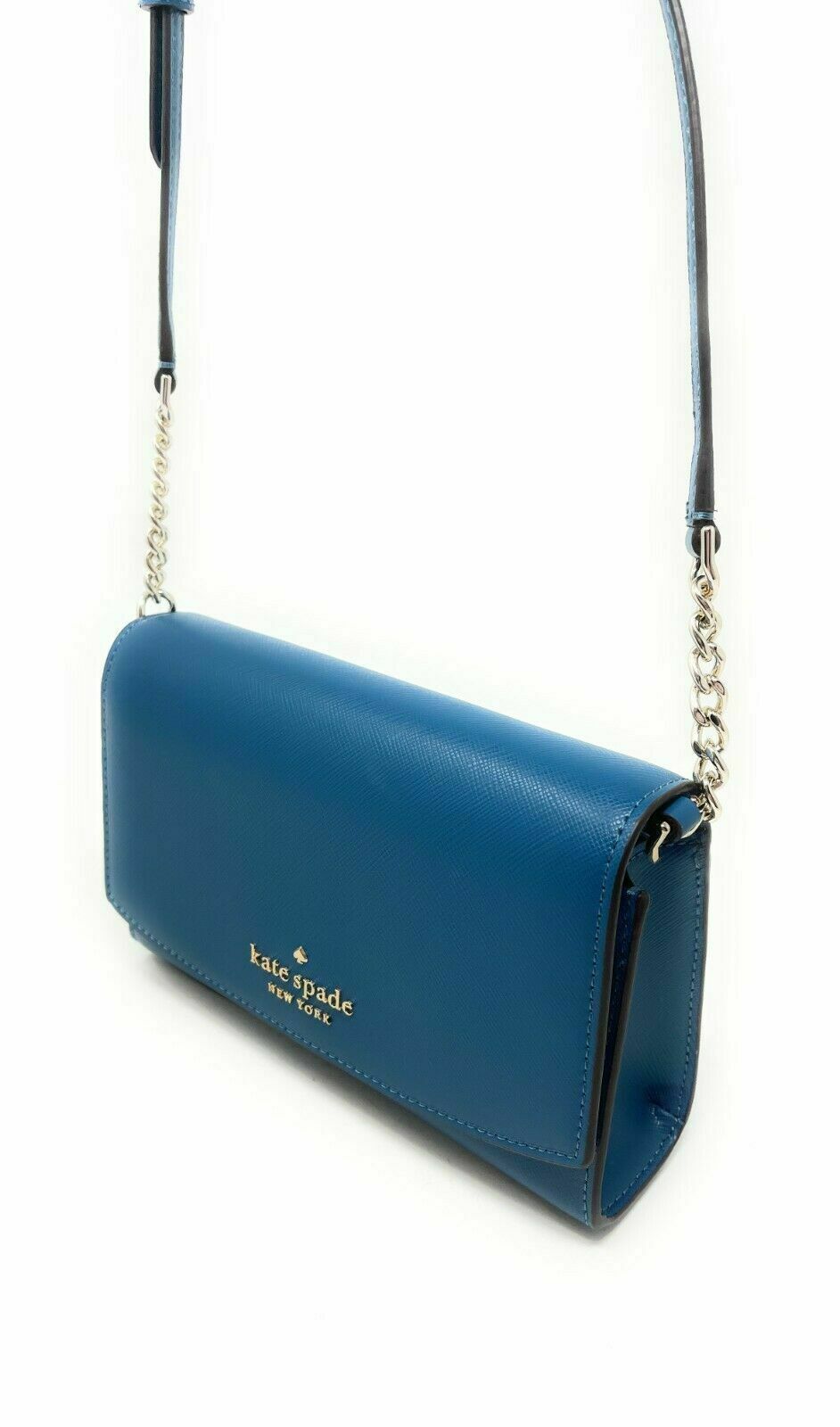 kate spade, Bags, Authentic Navy Blue Kate Spade Spencer Chain Wallet  Crossbody