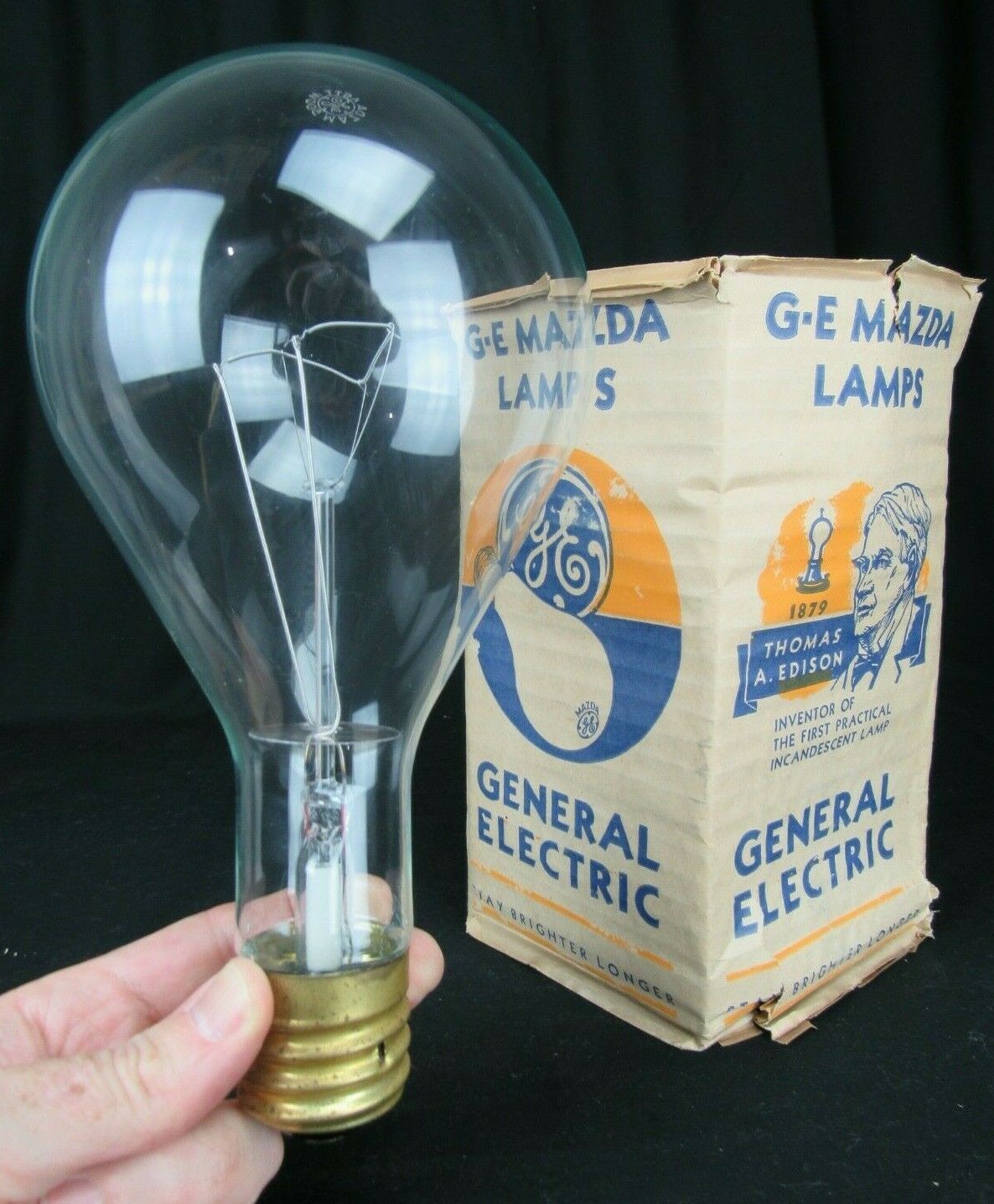 x1 Vintage Antique Edison Light Bulb Ge and 50 similar items