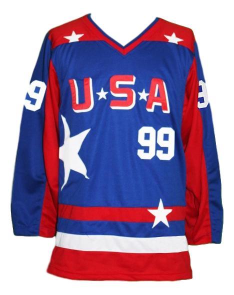 Banks  99 team usa retro hockey jersey blue   1