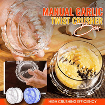 Garlic Crusher Tool, Blue Manual Garlic Mincer Press, Non-Slip Garlic Mincer Garlic Peeler, Kitchen Gadget Garlic Presses for Mincing Garlic Onions