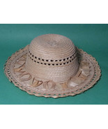 Women Natural Straw Summer Hat Size 52 cm 6-1/2 Handmade Guatemala ! - $11.64