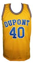 Randy Moss #40 Dupont High School Basketball Jersey New Sewn Yellow Any Size image 1