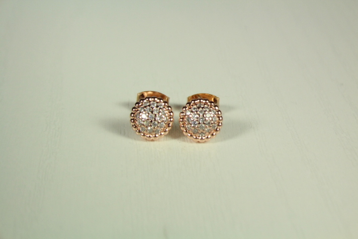 Primary image for Gold Plated Earrings With Cubic Zirconia