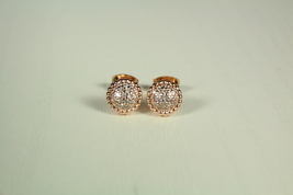 Gold Plated Earrings With Cubic Zirconia - $35.00