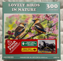 Lovely Birds In Nature Prank Puzzle 300 Piece Jigsaw Puzzle WILD-185 New... - $14.83