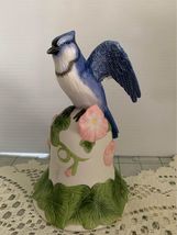 Avon Blue Jay with Morning Glory Bell 6” - $12.00