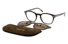 Tom Ford 5532-B 52E Tortoise Men's Eyeglasses 49-21-140 Blue Block Lenses W/Case - $299.95
