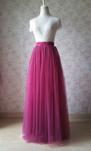 Full Tulle Maxi Skirt Plus Size Floor Long Tulle Skirt Wedding Guest Maxi Skirts