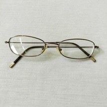 Ralph Lauren Rectangle Oval Brown Metal Eyeglasses Eyeglass Frames 47-17-135  - $37.67