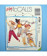 McCall&#39;s Jumping Beans Shirt Top Skirt Pants Shorts 4734 Girls 3,4,5 or ... - $3.39