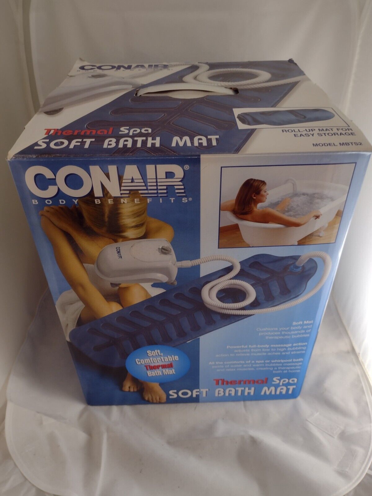 CONAIR BODY BENEFITS MBTS3 THERMAL SPA MASSAGING BATH MAT NEW NIB