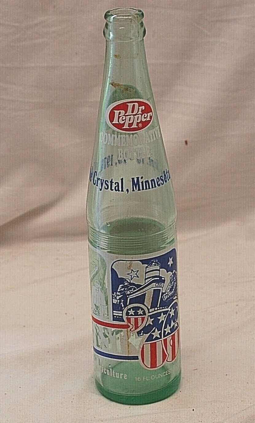 VINTAGE SODA 12 OZ EMBOSSED GLASS POP BOTTLE IBC SOFT DRINK