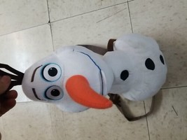 Disney Frozen Olaf Plush Backpack Adjustable Straps Bookbag White Snowma... - $9.50