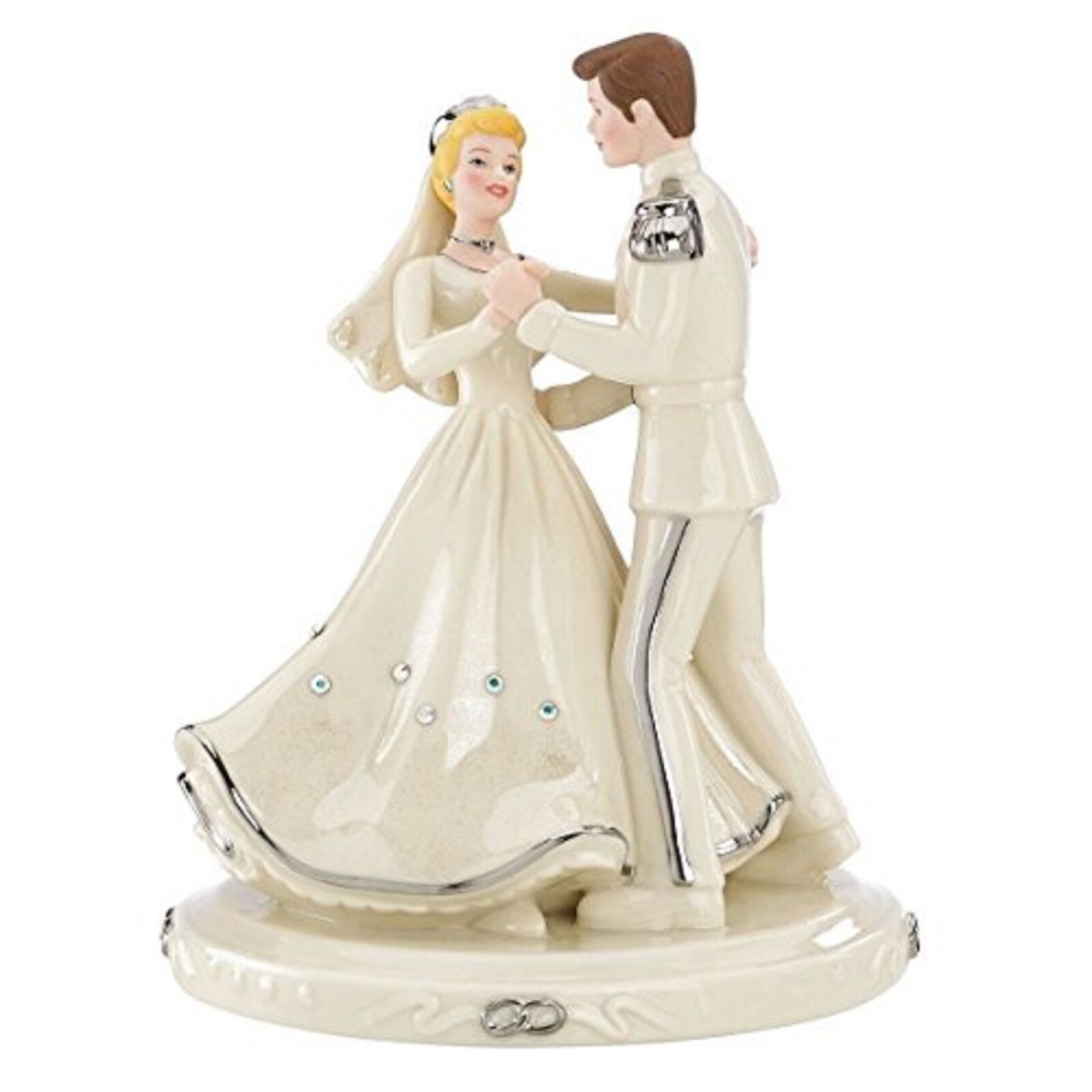 Primary image for Lenox Disney Cinderella Prince Charming Figurine Wedding Cake Topper Love NEW