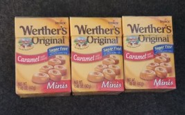 3 Boxes Werther&#39;s Original Sugar Free Hard Candies Minis 1.48 Oz  - $13.85
