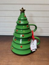 New 2022 Hallmark Christmas Tree Stacking Mugs-2 Mugs &amp; Lid-Top in foam - $22.00