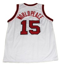 Worldpeace #15 Artest St John's New Men Basketball Jersey White Any Size image 5