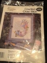 Needlework Poem Picture 60453 Counted Cross Stitch By Golden Bee New In Package - $25.73
