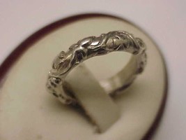 Estate Vintage  Sterling Silver 925   Wedding Band   Ring, 1930s - $526.50