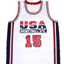 Magic Johnson #15 Team USA Basketball Jersey White Any Size  image 1