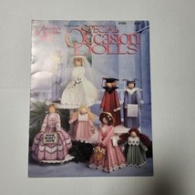 Annies Attic Plastic Canvas Special Occasion Dolls Vintage 90s Leaflet 8... - $3.95